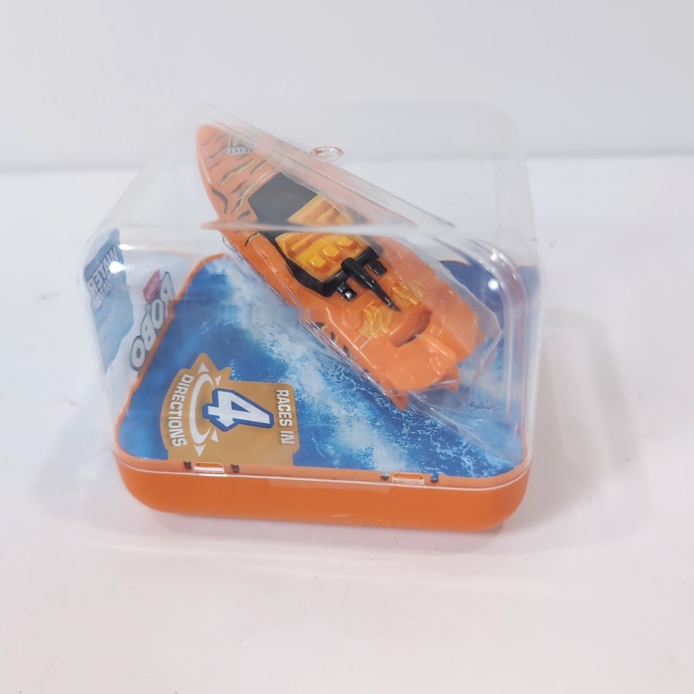 Zuru Robo Alive Robo Boat Orange Robotic Water Activated Shark Face - Picture 6 of 8